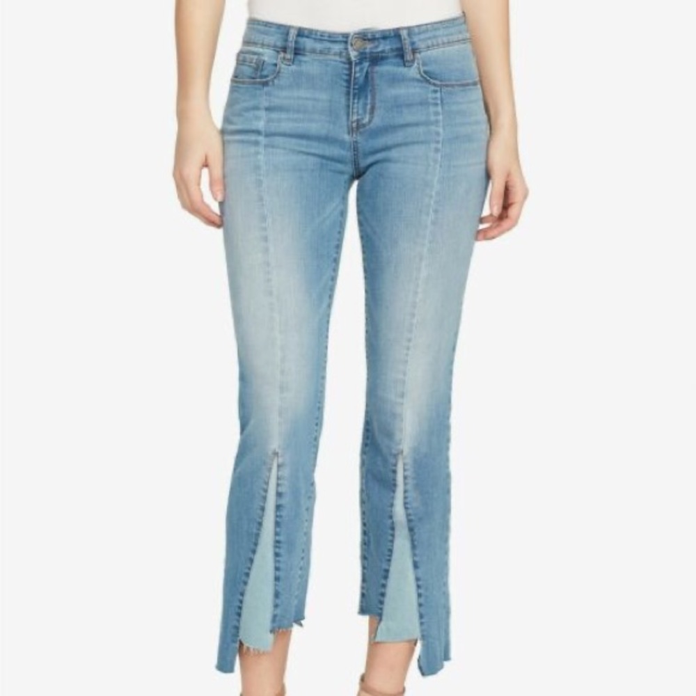 William Rast Crop Fray Hem Jeans